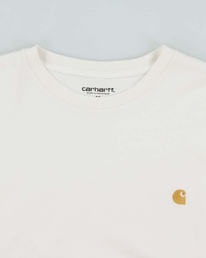 Vintage Carhartt Embroidered Logo Long Sleeve Crewneck T-Shirt - M