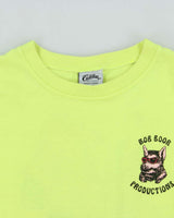 Vintage 1990s Cadillac Single Stitch Bob Boor Productions Volt Green Crewneck T-Shirt - XL