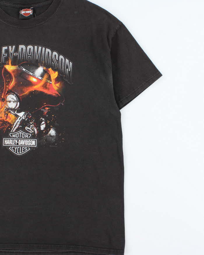 Vintage Harley Davidson Mississauga Flame Crewneck T-Shirt - XL