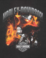 Vintage Harley Davidson Mississauga Flame Crewneck T-Shirt - XL