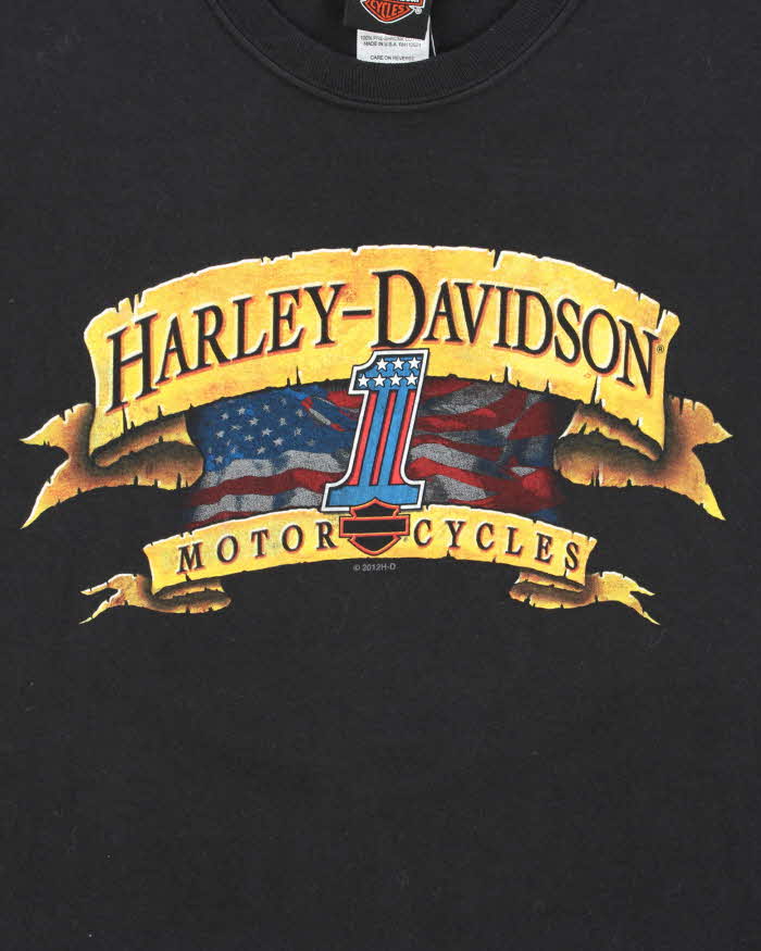 Vintage Harley Davidson #1 Eugene Oregon Crewneck T-Shirt - L