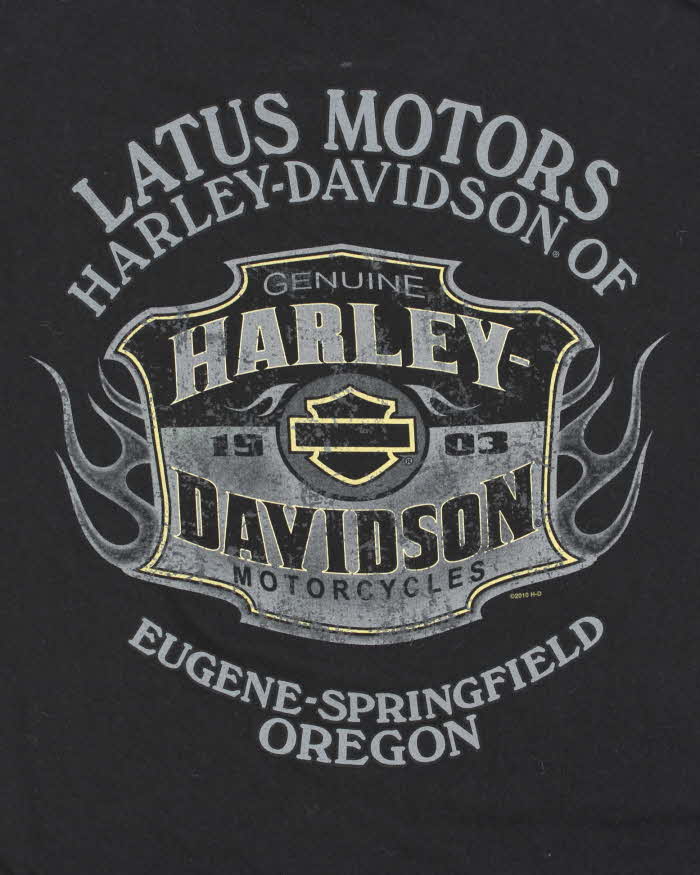 Vintage Harley Davidson #1 Eugene Oregon Crewneck T-Shirt - L