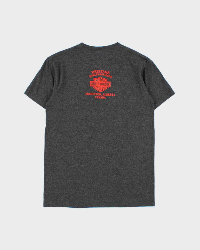 Vintage Harley Davidson x Marvel Edmonton Alberta Crewneck T-Shirt - S