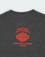 Vintage Harley Davidson x Marvel Edmonton Alberta Crewneck T-Shirt - S