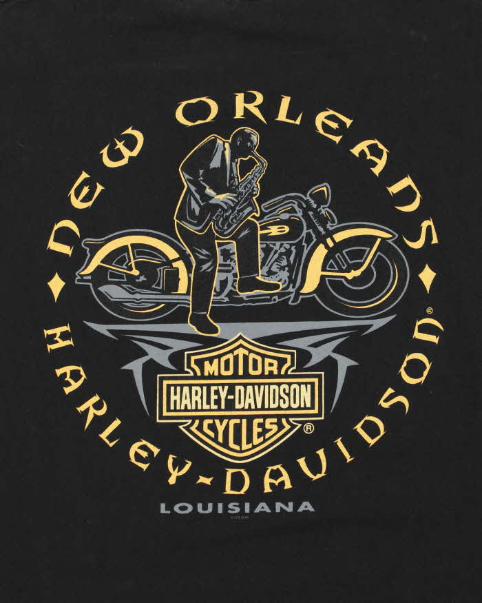 Vintage Harley Davidson New Orleans Louisiana Crewneck T-Shirt - XL