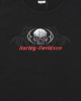 Vintage Y2K 00s Harley Davidson Skull Hollywood California Vest - XL
