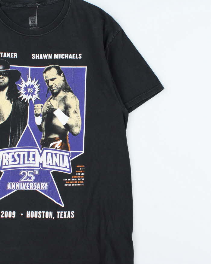 Vintage Y2K 2009 WWE Wrestle Mania 25th Anniversary Crewneck T-Shirt - L