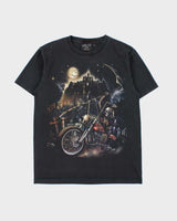 Vintage Y2K 00s Jays Rock Skeleton Biker Graphic Crewneck T-Shirt - M