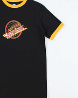 Vintage Y2K 00s Bulletin Vancouver Canucks NHL Crewneck Ringer T-Shirt - S