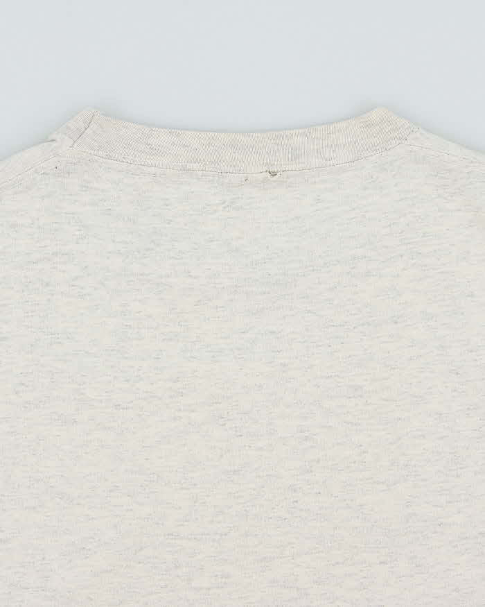 Vintage 1991 NHL x Looney Tunes San Jose Sharks Grey Marl Single Stitch Made In USA Crewneck T-Shirt - L