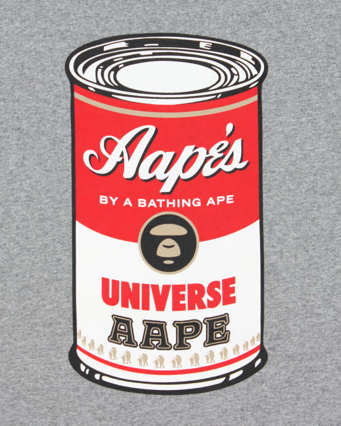 Aape By ' A Bathing Ape Andy Warhol Campbells Soup Crewneck T-Shirt - L