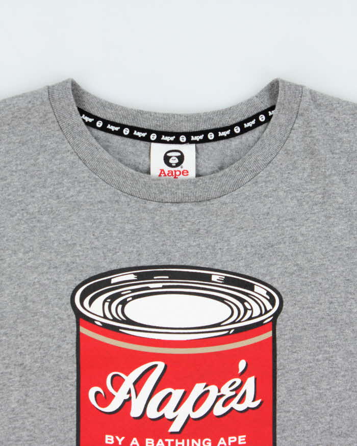 Aape By ' A Bathing Ape Andy Warhol Campbells Soup Crewneck T-Shirt - L