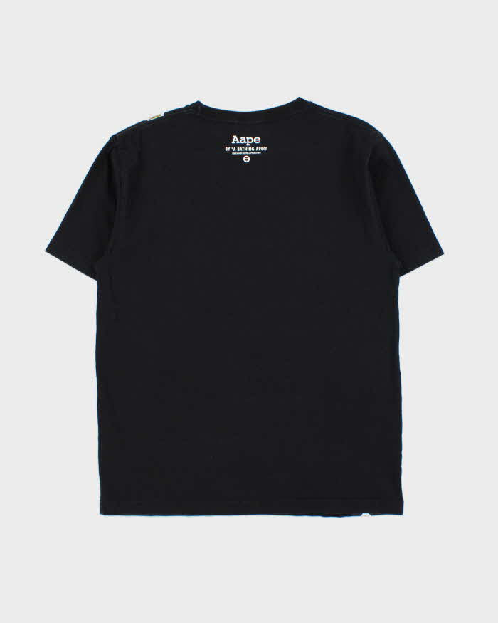 Vintage Aape By A Bathing Aape Gold 'Aape Now' Graphic Crewneck T-Shirt - M