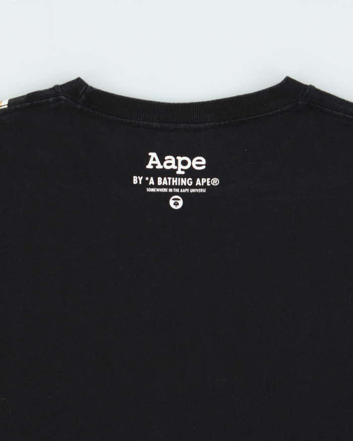 Vintage Aape By A Bathing Aape Gold 'Aape Now' Graphic Crewneck T-Shirt - M