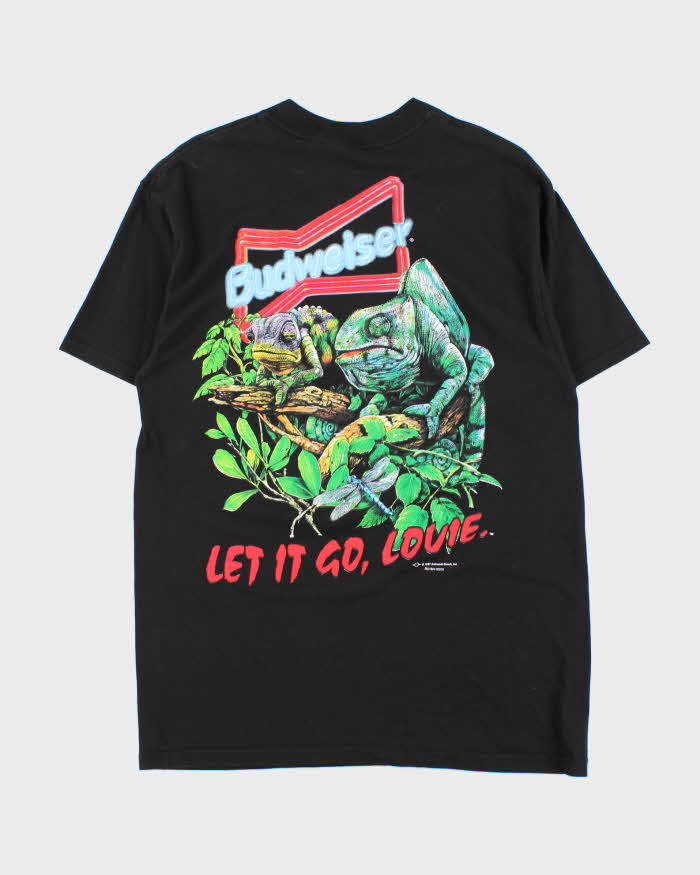 Vintage 1997 Delta Preshrunk Budweiser Chameleon Crewneck T-Shirt - L