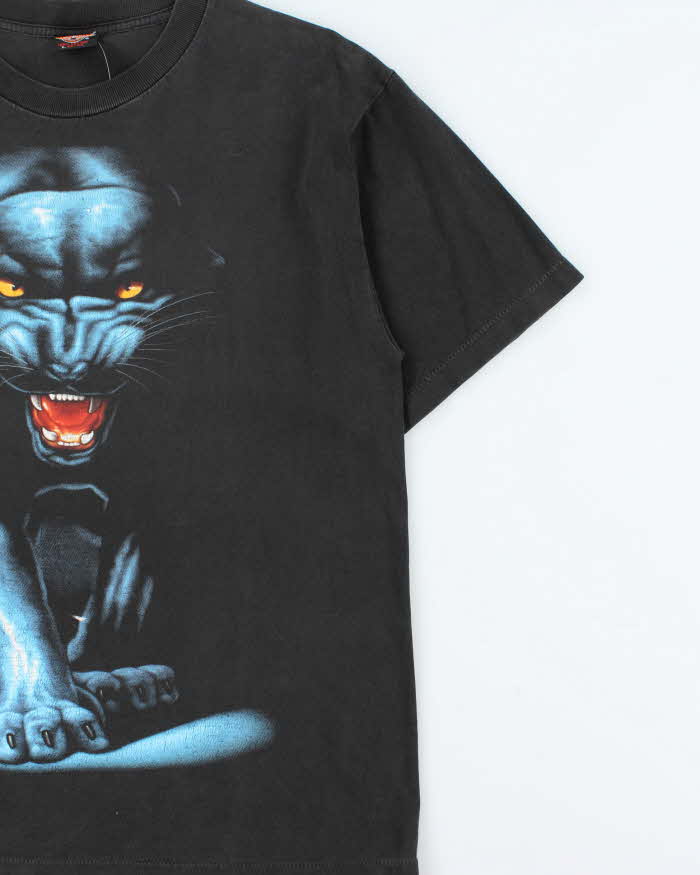 Vintage 1990s Rock Eagle Panther Single Stitch Crewneck T-Shirt - L