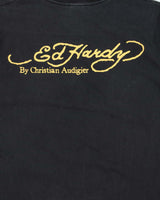 Vintage Y2K 00s Ed Hardy Tiger Crewneck T-Shirt - M