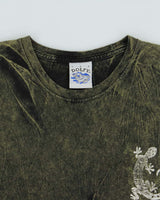 Vintage 1990s Dolfy Acid Wash Mexico Crewneck T-Shirt - L