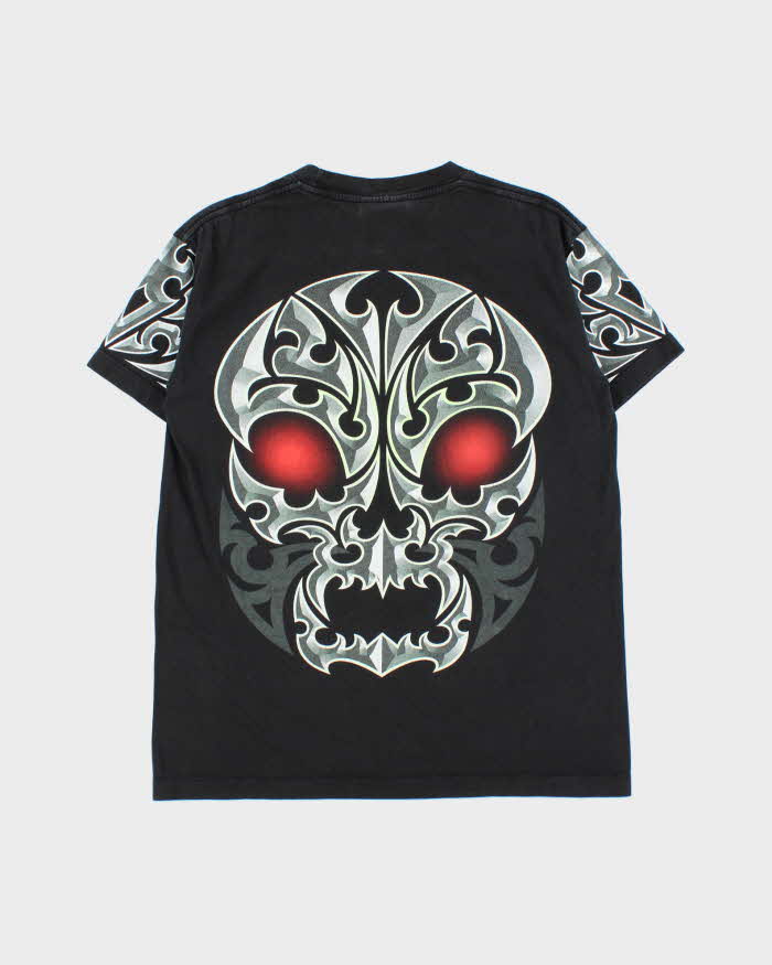 Vintage Y2K 00s Rock Chang Embellished Skull Crewneck T-Shirt - M