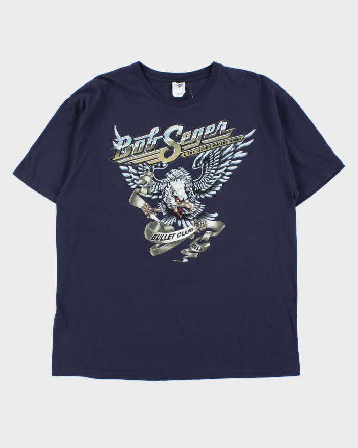 Vintage Anvil Bob Seger Bullet Club Crewneck T-Shirt - XL
