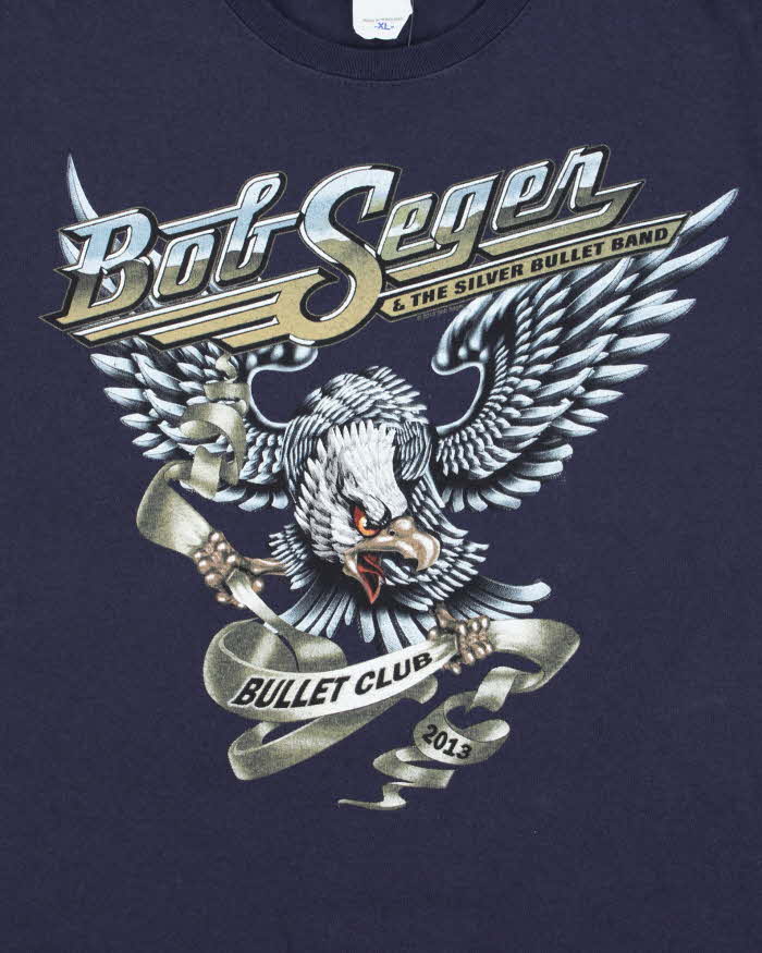 Vintage Anvil Bob Seger Bullet Club Crewneck T-Shirt - XL