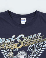 Vintage Anvil Bob Seger Bullet Club Crewneck T-Shirt - XL