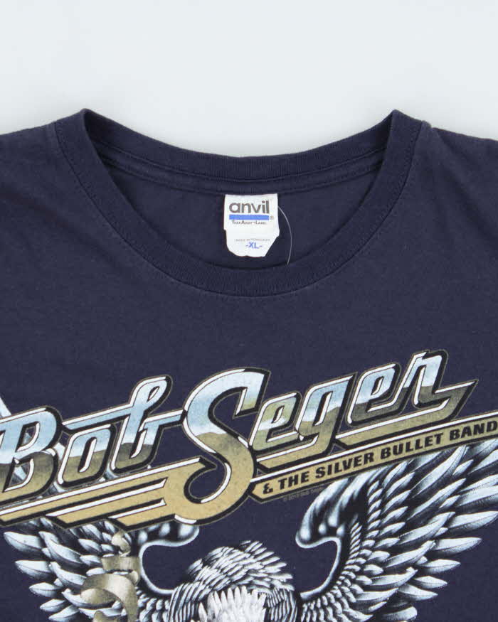 Vintage Anvil Bob Seger Bullet Club Crewneck T-Shirt - XL