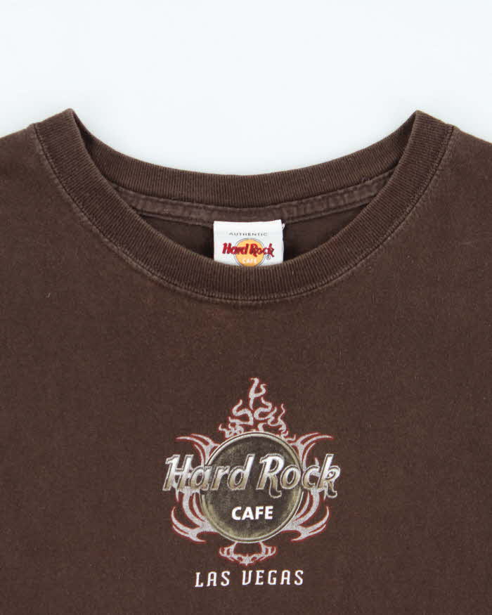 Vintage Y2K 00s Hard Rock Cafe Las Vegas Crewneck T-Shirt - XL