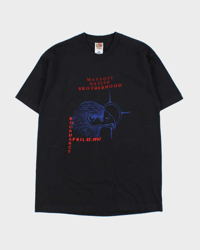 Vintage 1997 Matsqui Tribal Heavyweight Single Stitch Crewneck T-Shirt - L