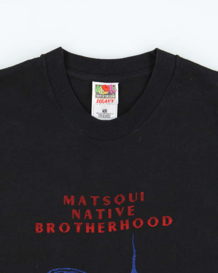 Vintage 1997 Matsqui Tribal Heavyweight Single Stitch Crewneck T-Shirt - L
