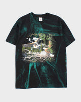 Vintage 1991 Acid Wash Eagle Heavyweight Single Stitch Crewneck T-Shirt - L