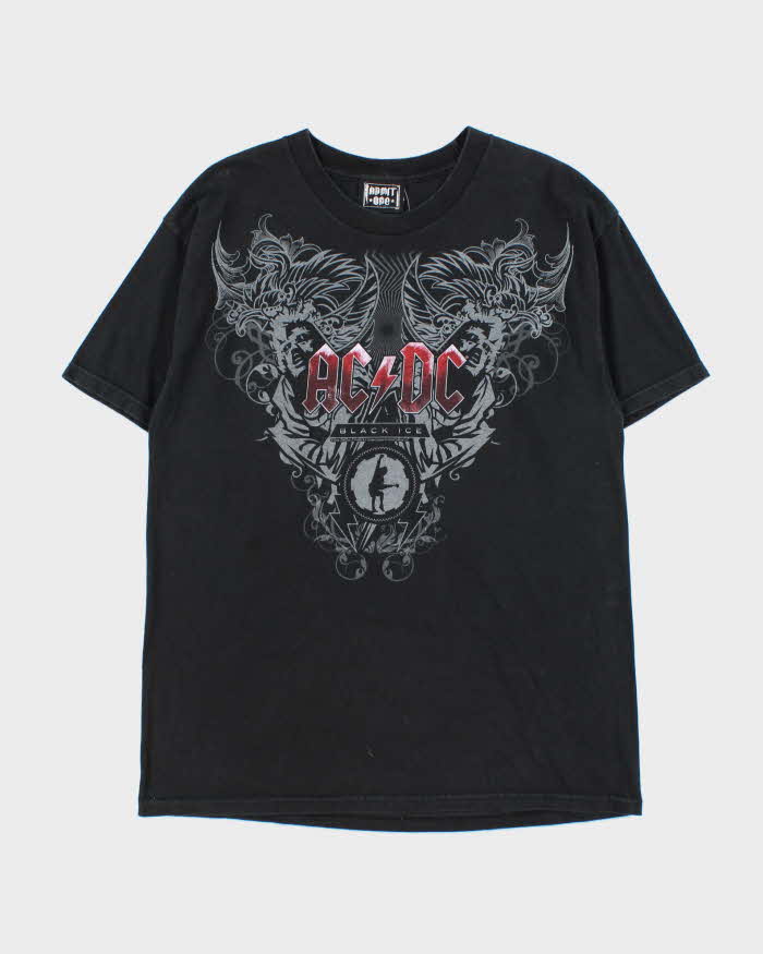 Vintage 00s Admit One ACDC Black Ice 2009 Tour Crewneck T-Shirt - L