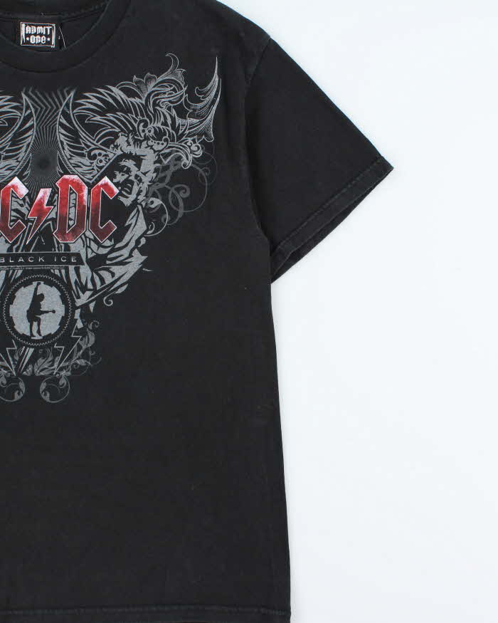 Vintage 00s Admit One ACDC Black Ice 2009 Tour Crewneck T-Shirt - L