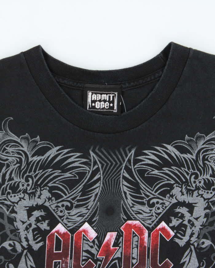 Vintage 00s Admit One ACDC Black Ice 2009 Tour Crewneck T-Shirt - L