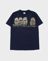 Vintage Y2K 00s Harlequin Nature Heavyweight Graphic Crewneck T-Shirt - M