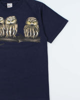 Vintage Y2K 00s Harlequin Nature Heavyweight Graphic Crewneck T-Shirt - M
