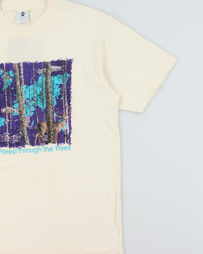 Vintage 1992 Columbia See The Forest Single Stitch Crewneck T-Shirt - L