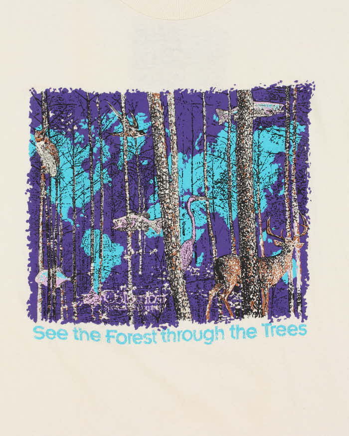 Vintage 1992 Columbia See The Forest Single Stitch Crewneck T-Shirt - L
