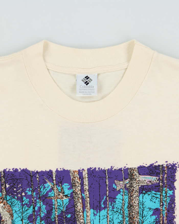 Vintage 1992 Columbia See The Forest Single Stitch Crewneck T-Shirt - L