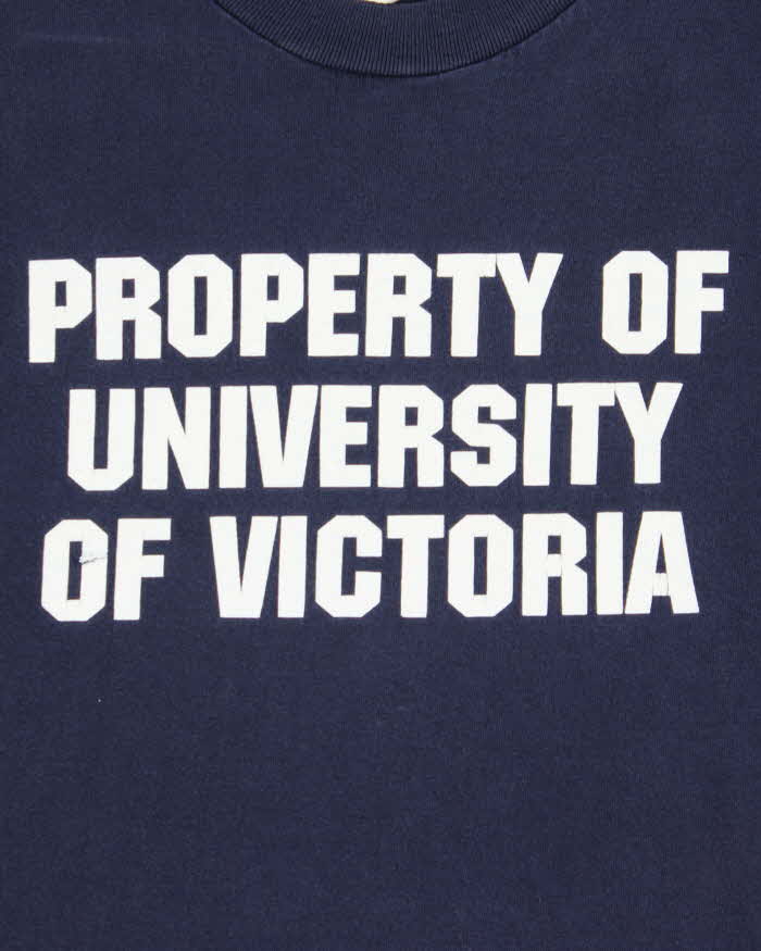 Vintage 1990s King T's University Of Victoria Single Stitch Crewneck T-Shirt - M
