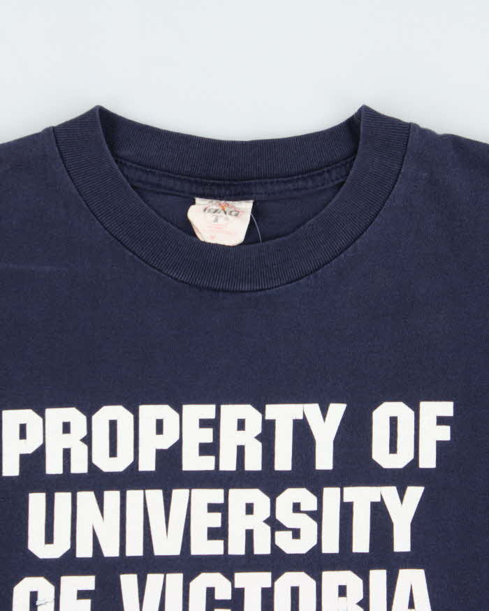 Vintage 1990s King T's University Of Victoria Single Stitch Crewneck T-Shirt - M