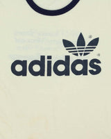 Vintage 1970s Adidas Originals Trefoil 'Cunningham Memorial Race' Single Stitch Crewneck Ringer T-Shirt - L