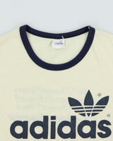 Vintage 1970s Adidas Originals Trefoil 'Cunningham Memorial Race' Single Stitch Crewneck Ringer T-Shirt - L