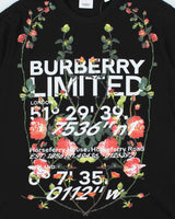 SS2021 Burberry Monlow Floral London Geographic Crewneck T-Shirt - M