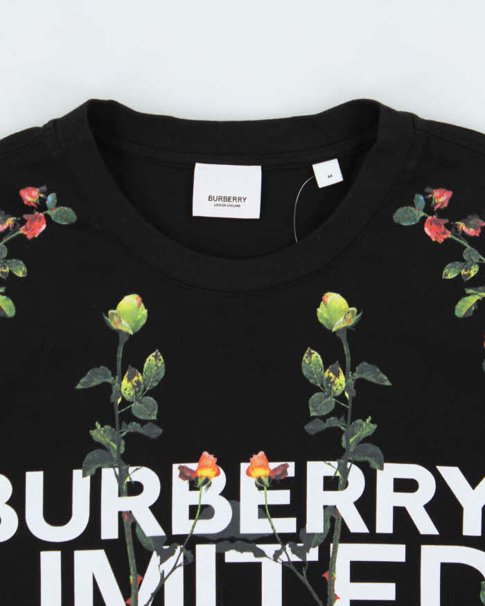 SS2021 Burberry Monlow Floral London Geographic Crewneck T-Shirt - M