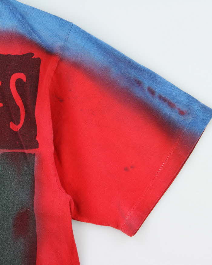 Vintage 1994 Rolling Stones Voodoo Lounge Tie-Dye Brockum Worldwide Single Stitch Made In USA Crewneck T-Shirt - XXL