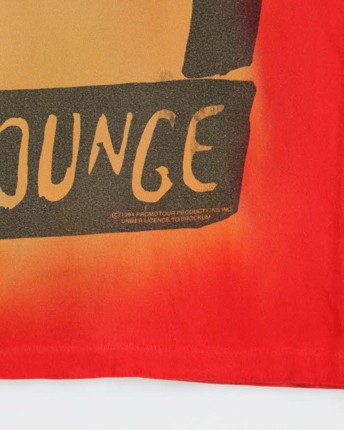 Vintage 1994 Rolling Stones Voodoo Lounge Tie-Dye Brockum Worldwide Single Stitch Made In USA Crewneck T-Shirt - XXL