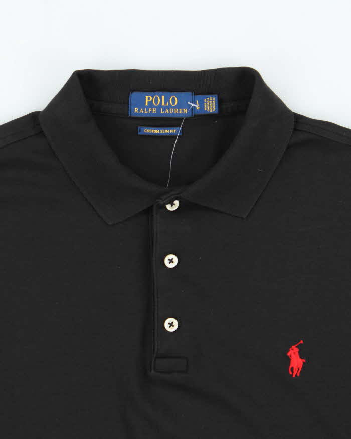 Vintage Polo Ralph Lauren Custom Slim Fit Short Sleeve Polo Shirt - L