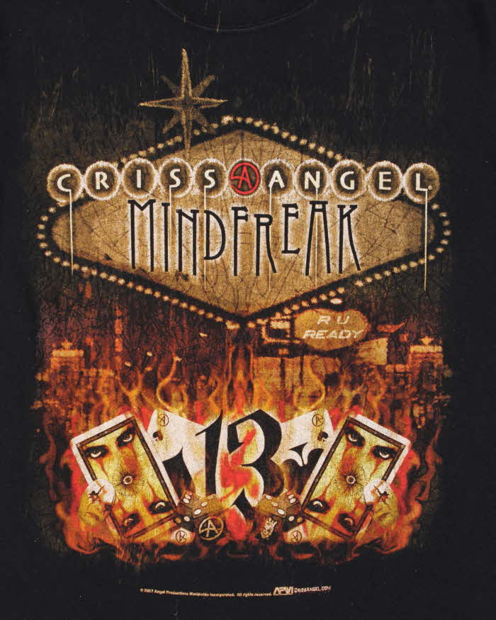 Vintage Y2K 2007 Chris Angel Mindfreak Crewneck T-Shirt - S