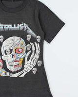 Vintage 1980s Metallica Robot Skeleton Single Stitch Crewneck T-Shirt - XS